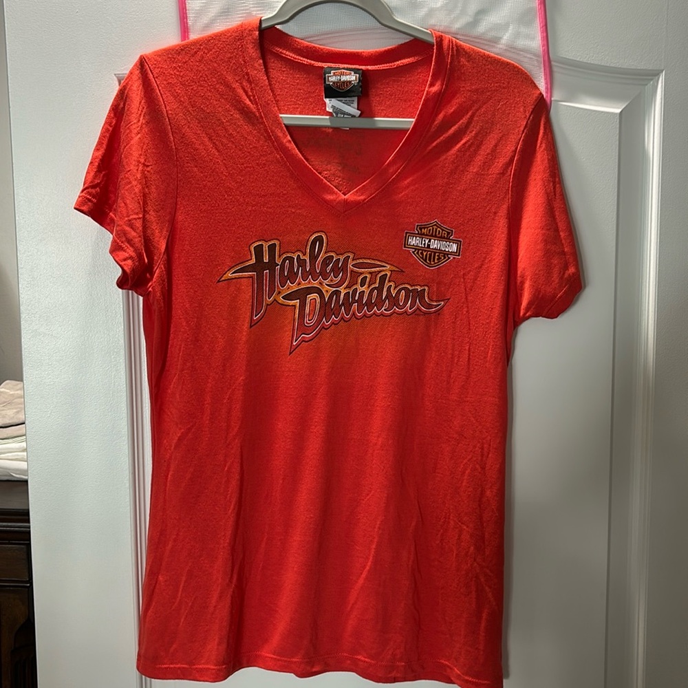 Ladies short sleeve tshirt Harley Davidson